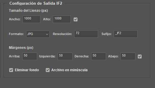 Configuración de Salida IF2